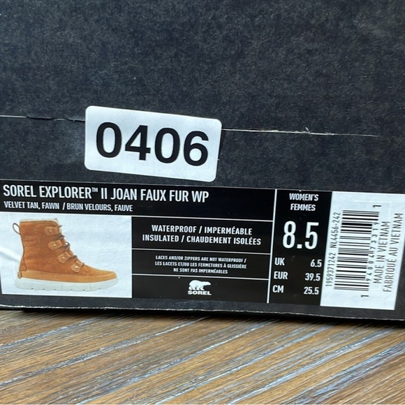 Sorel Explorer II Joan Suede Waterproof Ankle Boot NEW Size 8.5 - Picture 8 of 8